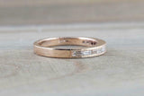 1.4ct Baguette Cut Diamond Wedding Band Channel Half Eternity 14k Rose Gold Over