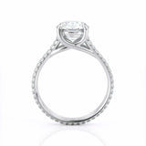 2.3ct Round Cut Diamond Engagement Ring Split Shank Solitaire 14k WhiteGold Over