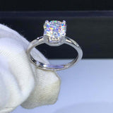 1ct Round Cut Diamond Engagement Ring Classic Solitaire 14k White Gold Finish