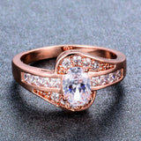 4ct Oval Cut VVS1 Diamond Engagement Ring 14k Rose Gold Finish Classic Solitaire