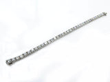 20Ct Round Brilliant Sparkle Diamond Gatsby Tennis Bracelet 14K White Gold Over