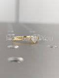 1ct Heart Simulated Diamond Solitaire with Accents Ring 14k Yellow Gold Plated