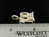 4.5ct Round Cut Diamond Pendant 100 Emoji Logo 14k Yellow Gold Finish NO CHAIN