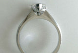 1ct Heart Cut Diamond Engagement Ring Classic Solitaire 14k White Gold Finish