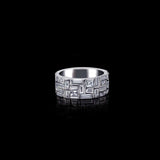 5ct Princess Baguette Cut Diamond Half Eternity Wedding Band 14k White Gold Over