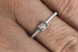 1.5ct Baguette Cut Diamond Wedding Band 14k White Gold Finish Dainty Minimalist