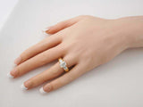 3ct Emerald Cut Diamond Engagement Ring Pear Accents Trilogy 14k YellowGold Over