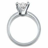 2.5ct Heart Cut Diamond Engagement Ring Solitaire Promise 14k White Gold Finish