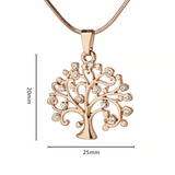 1Ct Round Cut Diamond Tree Design Floral Pendant 14K Rose Gold Finish NO CHAIN