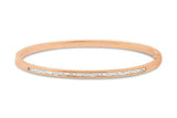 0.65ct Baguette Cut Diamond Stylish Row Bangle Bracelet 14K Yellow Gold Finish