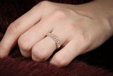 2ct Wedding Ring Band Baguette Cut Diamond Art Deco Design 14k YellowGold Finish