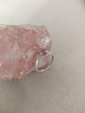 1ct Engagement Ring Oval Cut Peach Morganite Twist Swirl 14k White Gold Finish