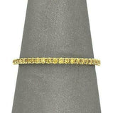 2.5ct Round Cut Yellow Sapphire Full Eternity Wedding Band 14K Yellow Gold Over