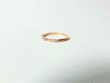 0.2ct Wedding Ring Band Round Cut Diamond Anniversary Design 14k RoseGold Finish