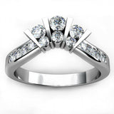 1ct Round Cut VVS1D Diamond Unique Stylish Engagement Ring 14k White Gold Finish