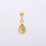 1ct Diamond Pendant Round Cut Brilliant Cluster 14k Yellow Gold Finish NO CHAIN