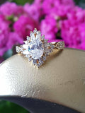 4Ct Oval Cut Diamond Vintage Crown Art Deco Engagement Ring 14K Rose Gold Finish