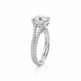 2.3ct Round Cut Diamond Engagement Ring Split Shank Solitaire 14k WhiteGold Over