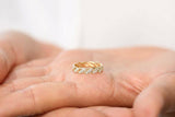 2ct Wedding Ring Band Round Cut Diamond Wave Spiral Twist 14k Yellow Gold Finish