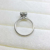 2ct Round Cut VVS1D Diamond Engagement Ring Solitaire 14k White Gold Finish