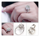 2Ct Round Cut Diamond Halo Filigree Vintage Engagement Ring 14K White Gold Over