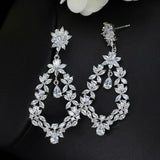 3ct Marquise Cut VVS1 Diamond Bridal Women Drop Earrings 14k White Gold Finish