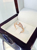 1.5ct Round Diamond Vintage Inspired Solitaire Accent Ring 14k Rose Gold Finish