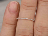 Full Eternity Anniversary Wedding Band 1ct Round Cut Diamond 14k RoseGold Finish