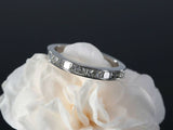 3ct Princess Cut Diamond Half Eternity Wedding Ring Band 14k White Gold Finish