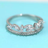 2ct Marquise Cut Diamond Engagement Ring Stackable Split Band 14k WhiteGold Over