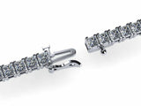 4ct Princess Cut Diamond Fancy Elegant Tennis Bracelet 14k White Gold Finish