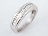 2ct Baguette Cut VVS1D Diamond Wedding Band Half Eternity 14k White Gold Finish