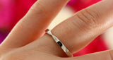 Stylish Wedding Engagement Ring Stackable Band Women 14k White Gold Finish