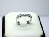 2ct Wedding Ring Band Round Cut Diamond Milgrain Stackable 14k White Gold Finish