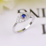 1ct Round Cut Blue Sapphire Engagement Ring 14k White Gold Finish Hollow Rope