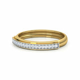 1ct Wedding Ring Band Round Cut Diamond Half Eternity 14k Yellow Gold Finish