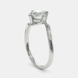 1Ct Round Cut Classic Diamond Solitaire Engagement Ring 14k White Gold Finish