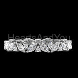 2ct Marquise Simulated Diamond Full Eternity Wedding Band 14k White Gold Plated