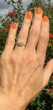 1ct Round Diamond Engagement Ring Flower Solitaire Accent 14k Yellow Gold Finish