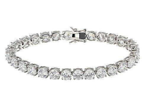 15Ct Round Sparkle VVS1/D Diamond Tennis Bracelet 18K Real White Gold Finish