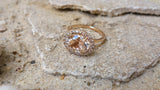 2ct Oval Cut Peach Morganite Engagement Ring 14k Rose Gold Finish Halo Solitaire