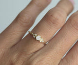 2ct Round Cut Diamond Engagement Ring Minimalist Solitaire 14k YellowGold Finish