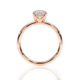 1ct Round Diamond Engagement Ring Classic 6 Prong Solitaire 14k Rose Gold Finish