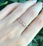 1.2ct Baguette Cut Champagne Diamond Vintage Milgrain Band 14k Rose Gold Finish