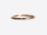 0.2ct Round Diamond Engagement Ring 14k Rose Gold Finish Minimalist Thin Promise