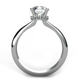 1.5ct Round Cut Diamond Solitaire Choker Engagement Ring 14k White Gold Finish