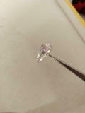 1ct Engagement Ring Oval Cut Peach Morganite Twist Swirl 14k White Gold Finish