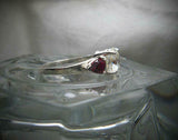 2ct Round Cut Diamond Trilogy Engagement Ring 14k White Gold Finish Ruby Accents