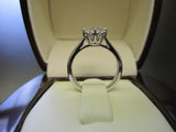 1.5Ct Round Cut Diamond Vintage Solitaire Engagement Ring 14K White Gold Finish