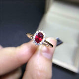 2ct Oval Cut Pink Ruby Engagement Ring Diamond Floral Halo 14k YellowGold Finish